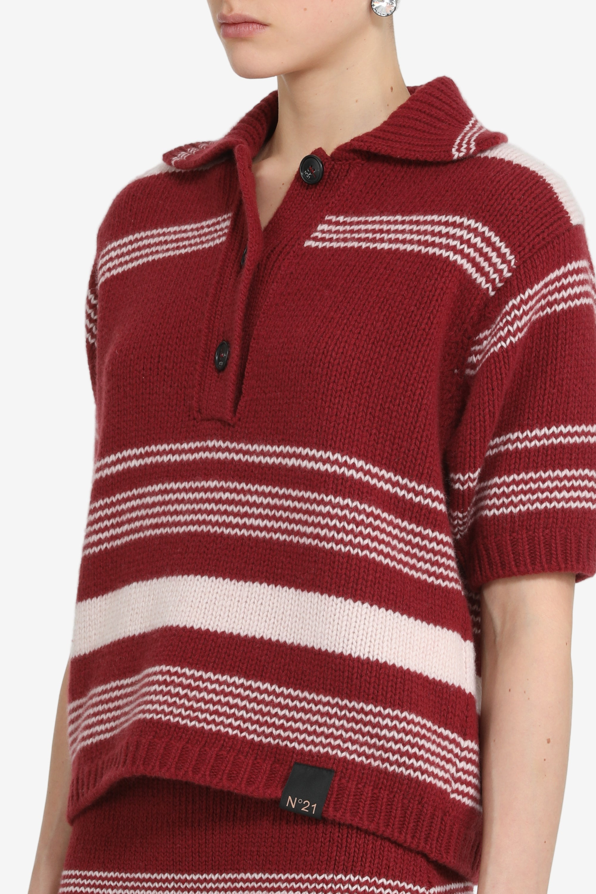 SHORT-SLEEVED STRIPED POLO SHIRT - 9