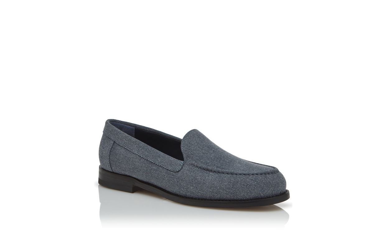 Blue Denim Loafers - 3