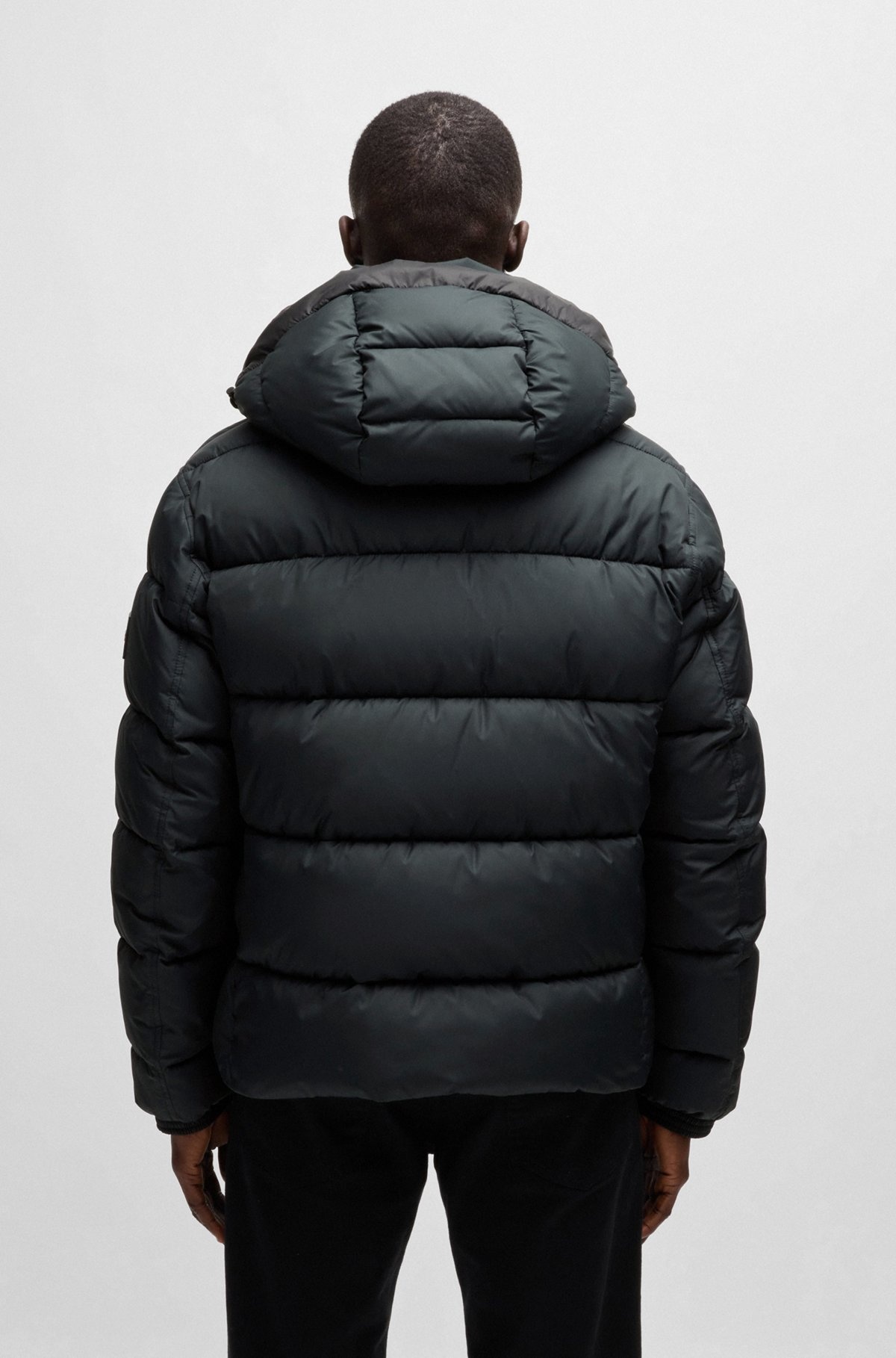 REGULAR-FIT PUFFER JACKET IN WATER-REPELLENT FABRIC - 4