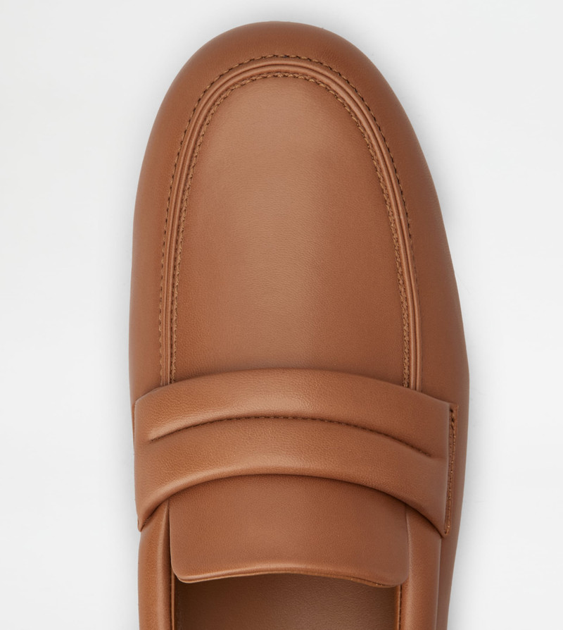 GOMMINO LOAFERS IN LEATHER - BROWN 5
