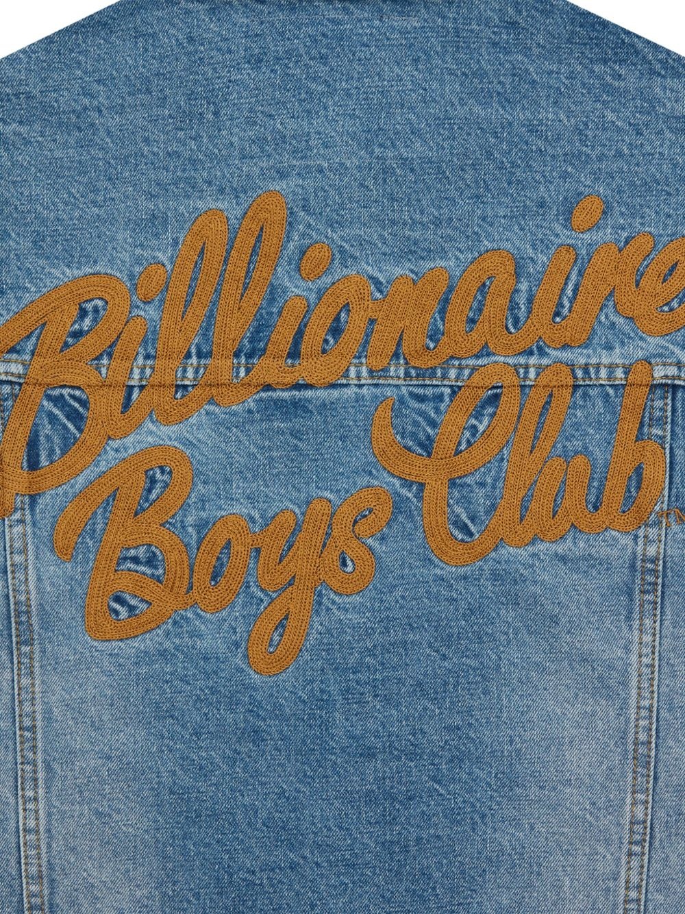 script-logo denim jacket - 5