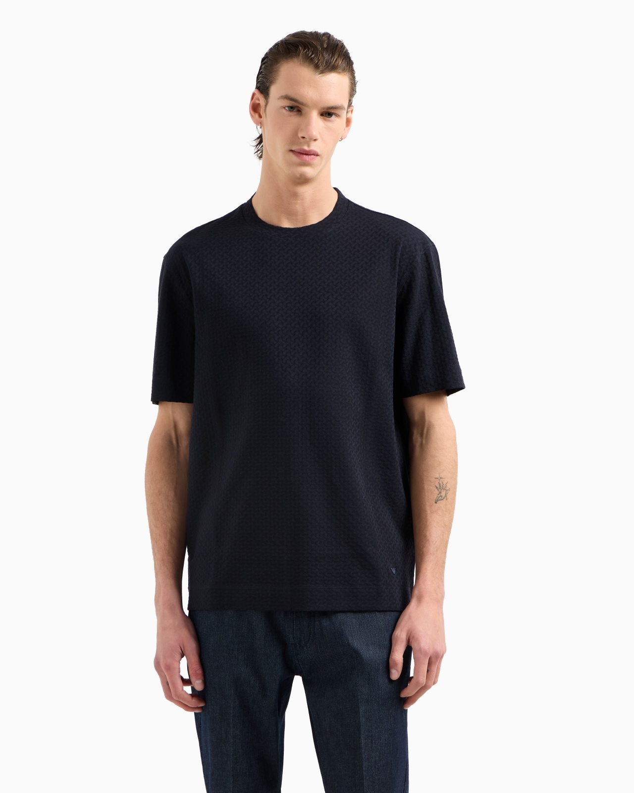 JACQUARD JERSEY T-SHIRT - 2