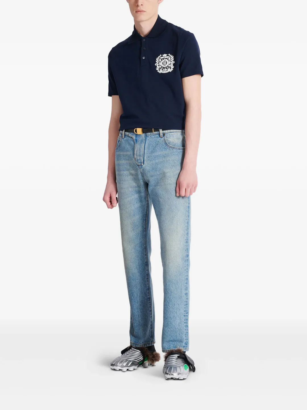 Emblem Cotton Polo - 2