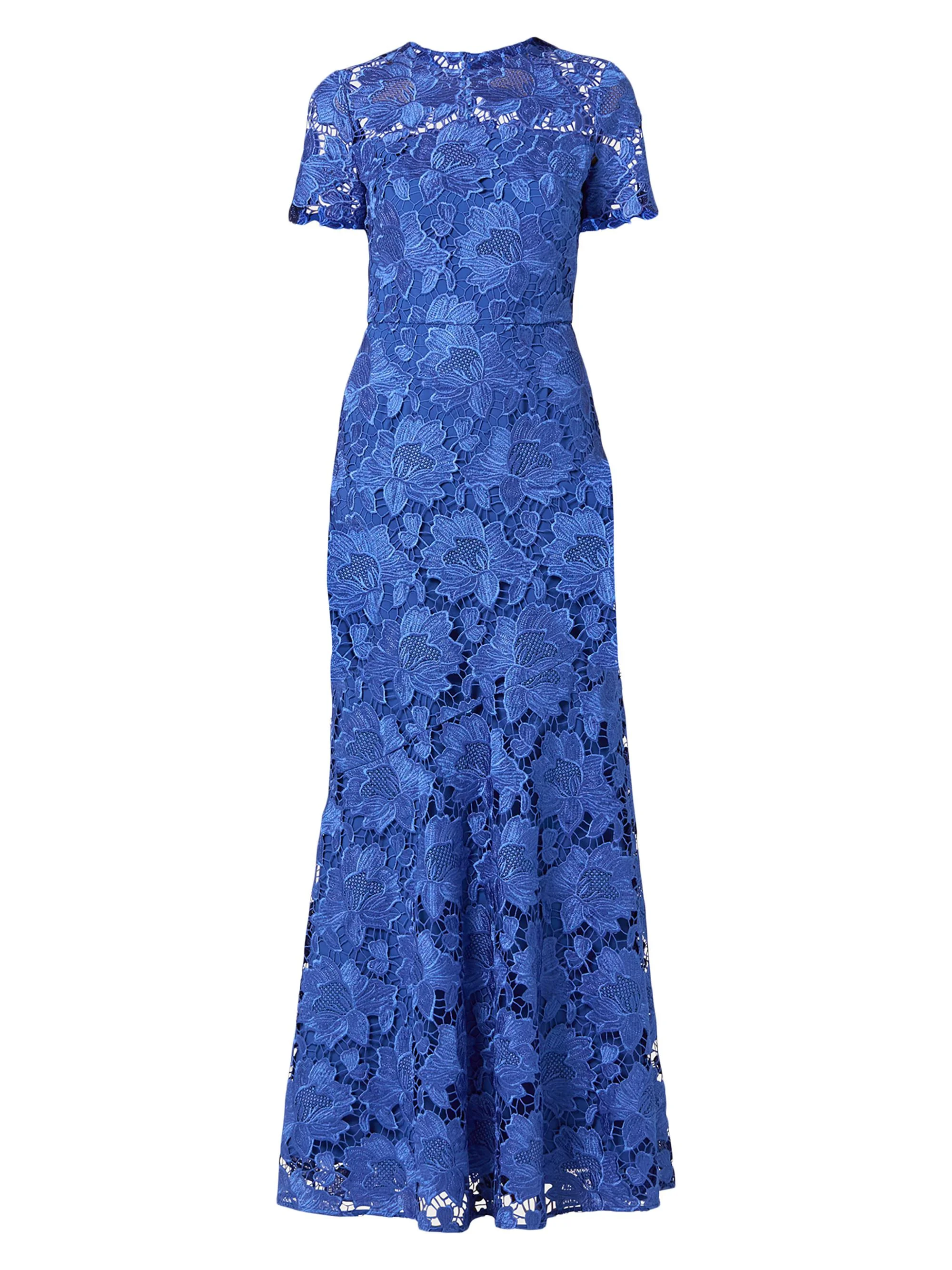 Women's Elie Lace Gown - Sapphire - 1