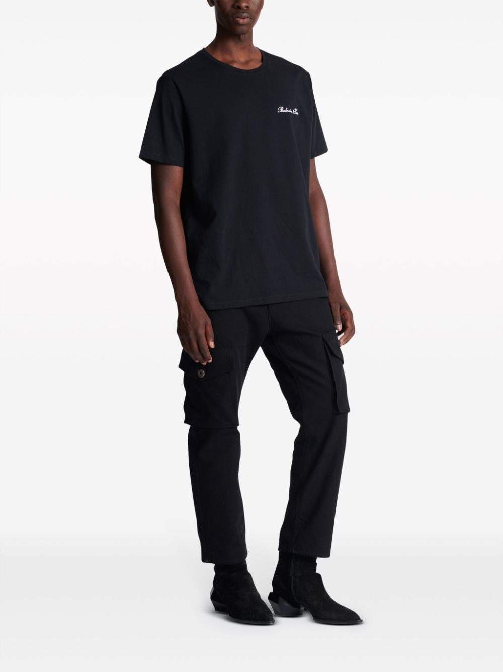 Balmain Men Cotton Signatured T-Shirt - 6