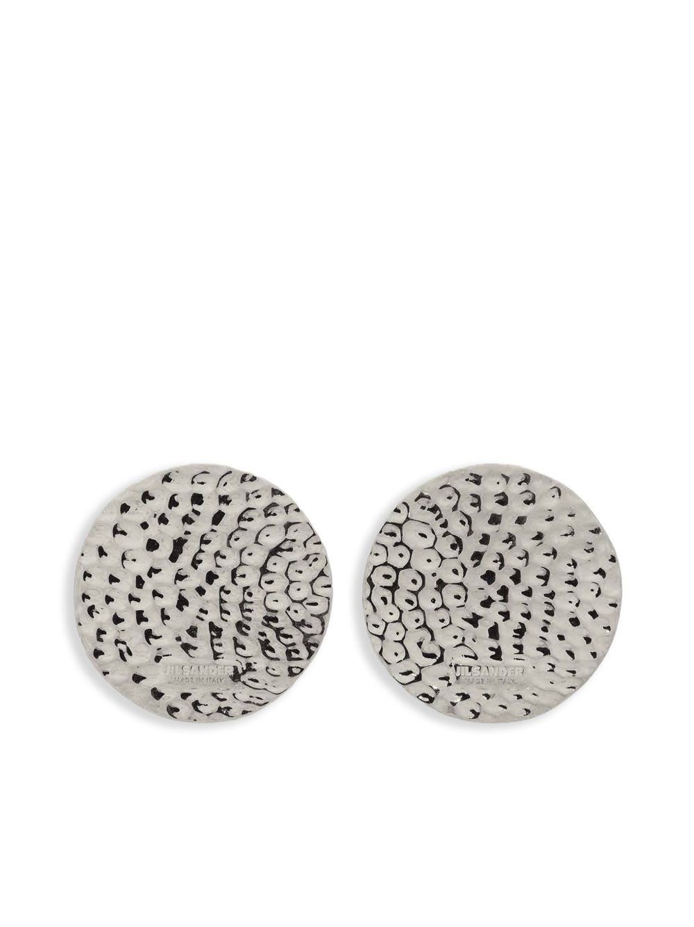 logo-engraved earrings - 1