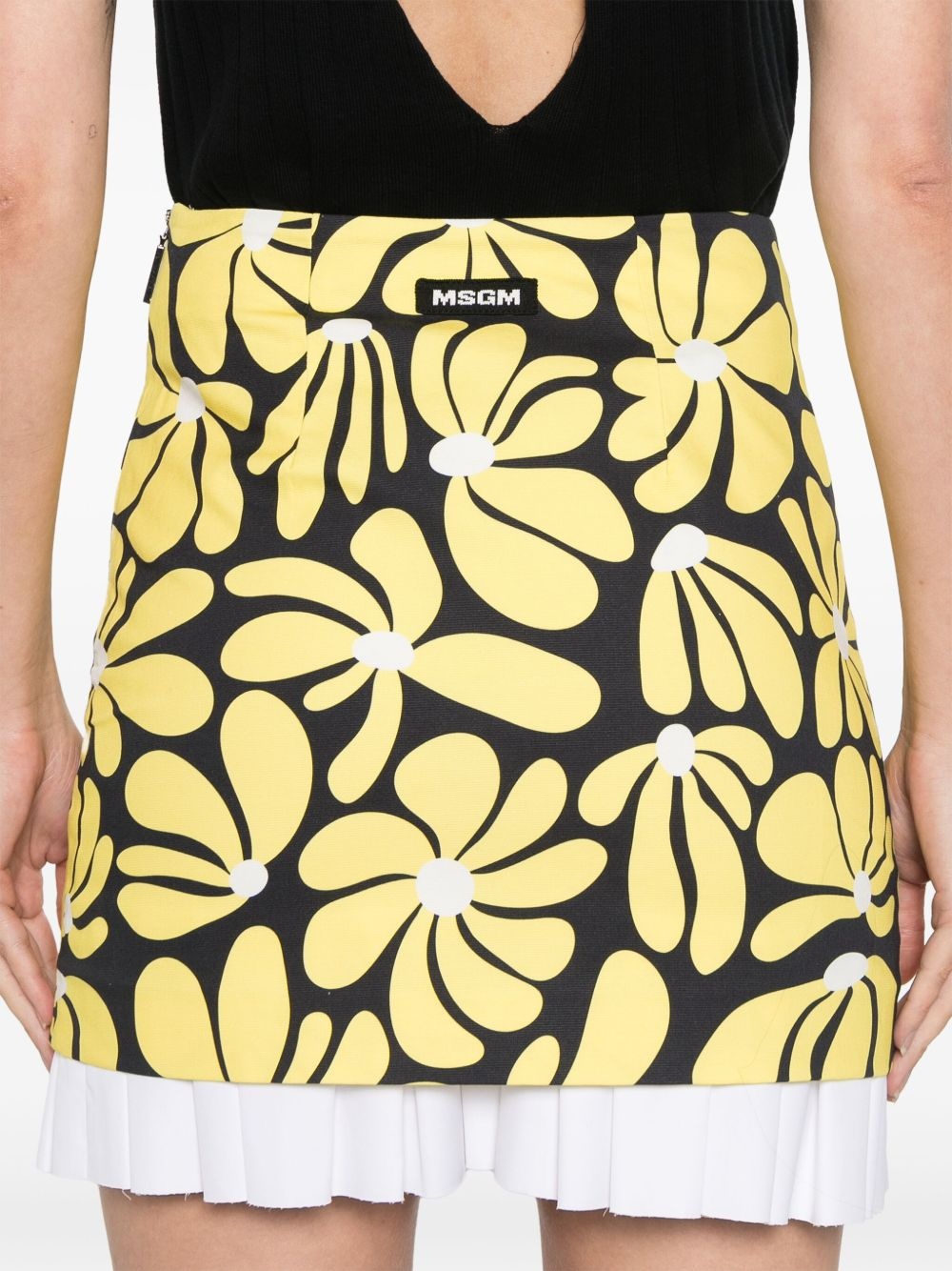 floral-print mini skirt - 5