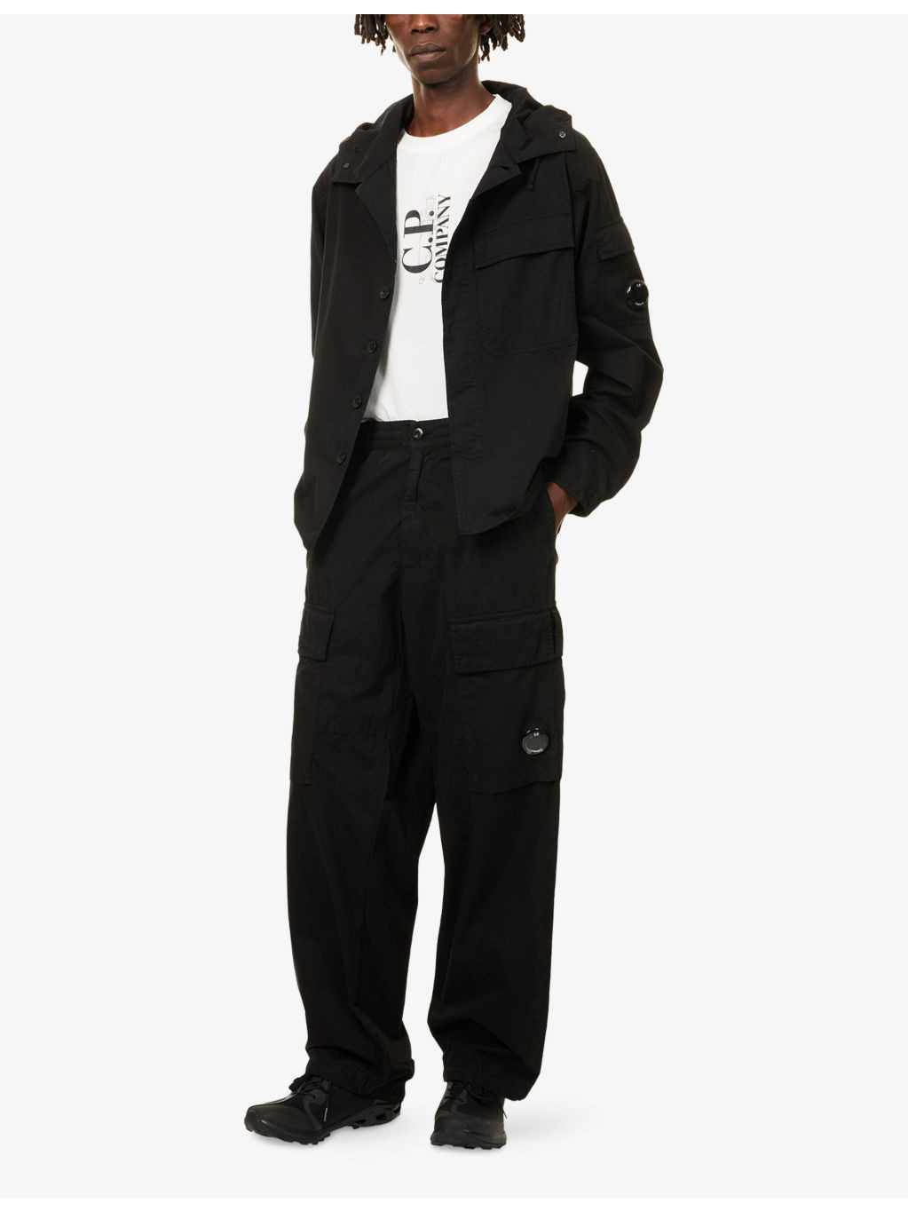 Microreps Wide-Leg Cotton Cargo Trousers - 2