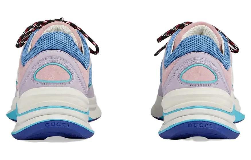 (WMNS) Gucci Run Suede Sneakers 'Pink Blue' 746939-AAB62-5343 - 5
