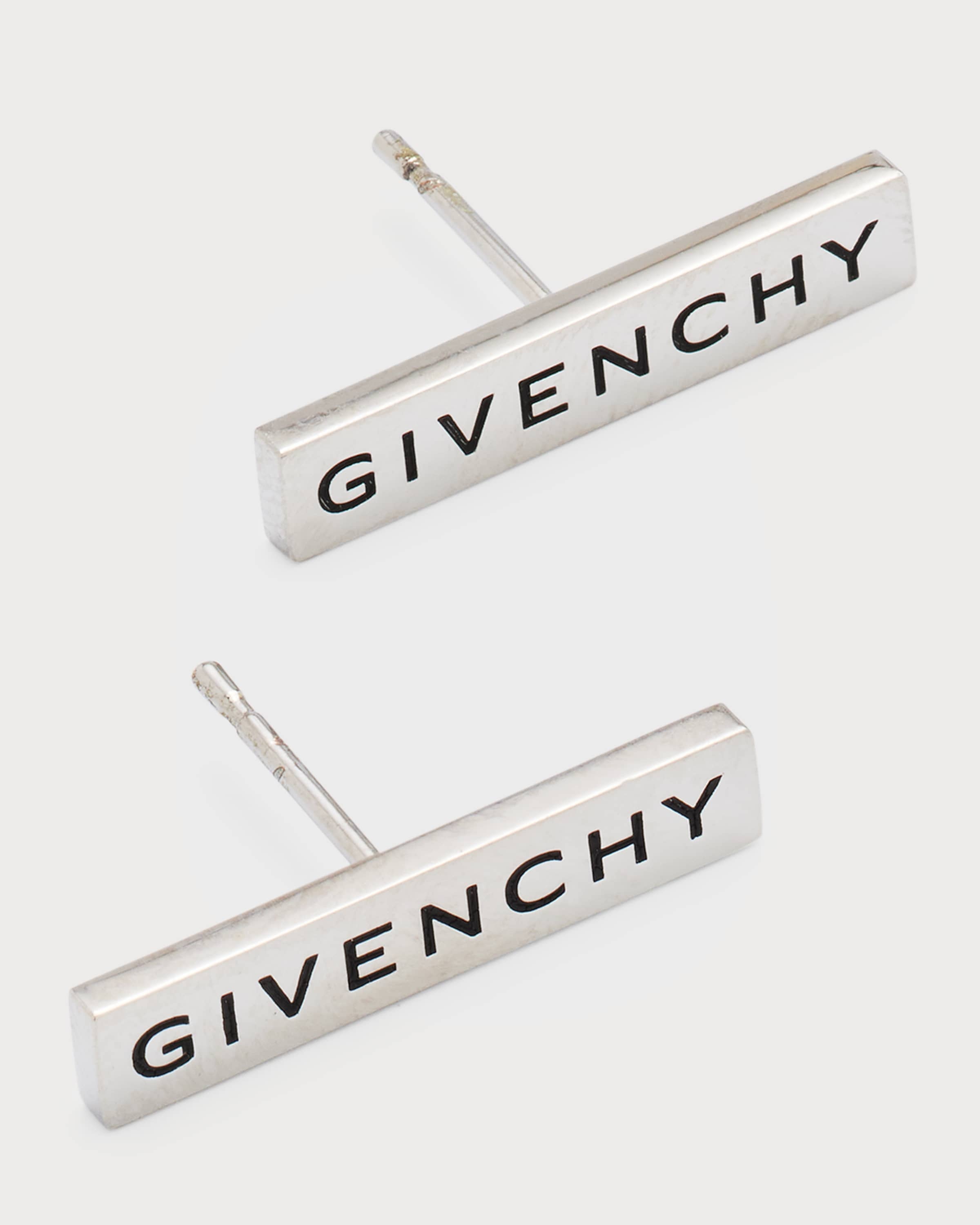 Logo Nameplate Stud Earrings - 3