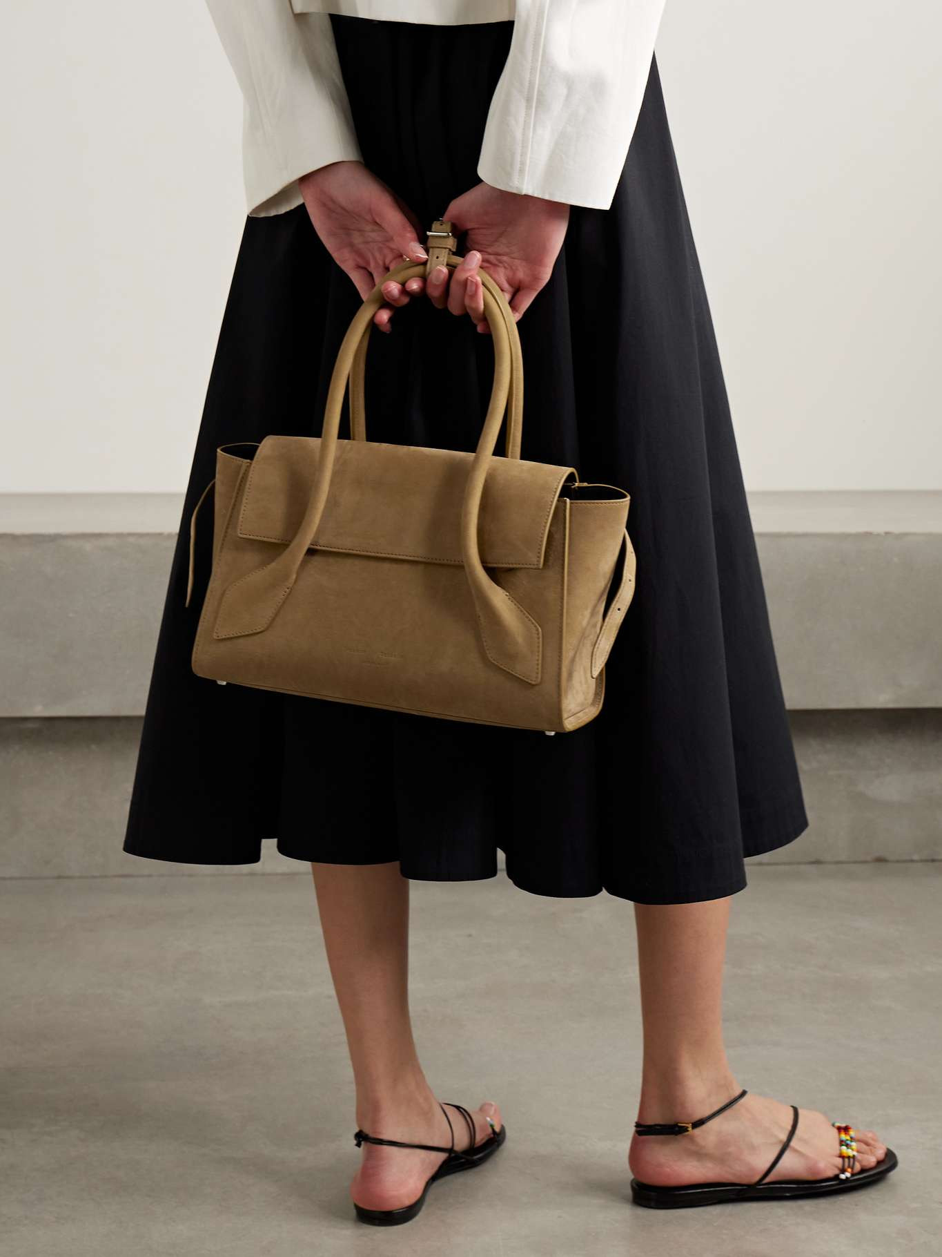 Tate small nubuck shoulder bag Tan - 2