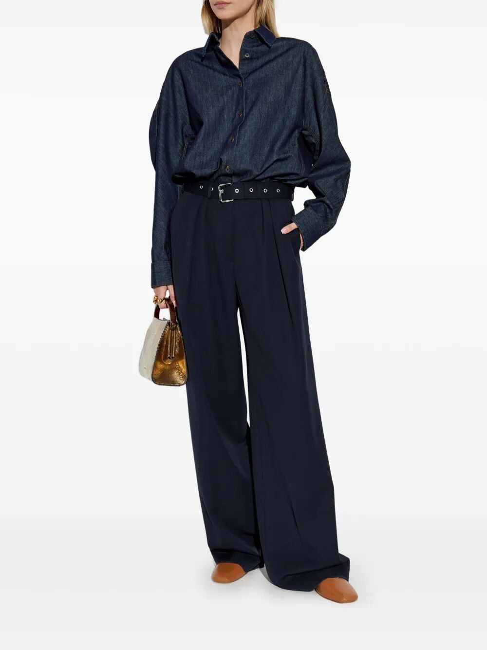 Dries Van Noten Women Casio Denim 1553 Shirt - 2