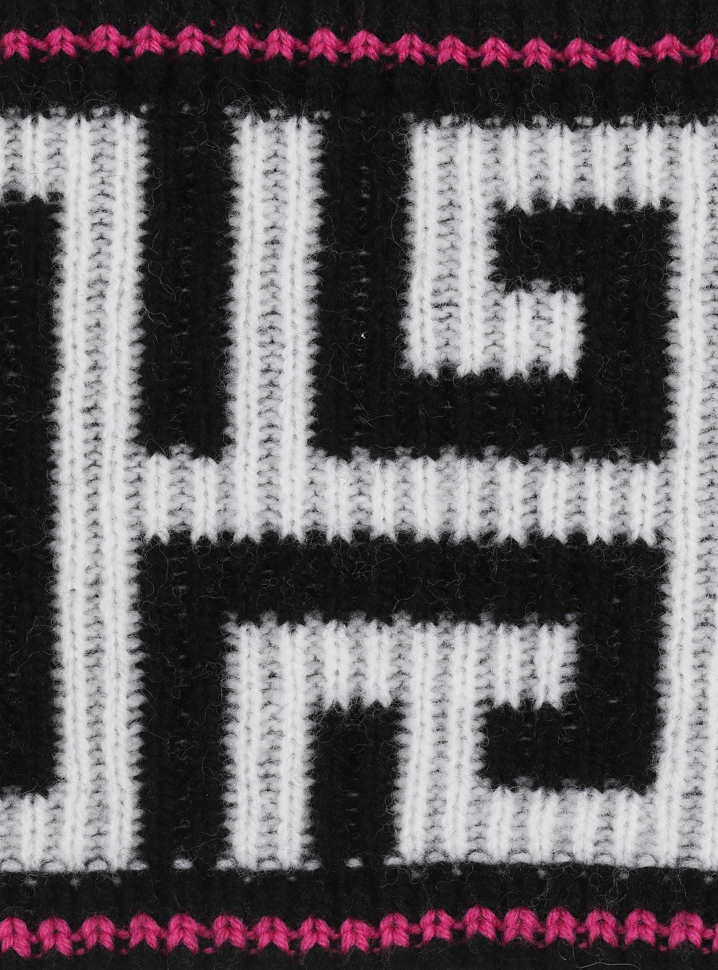 Wool headband with large Balmain monogram 3
