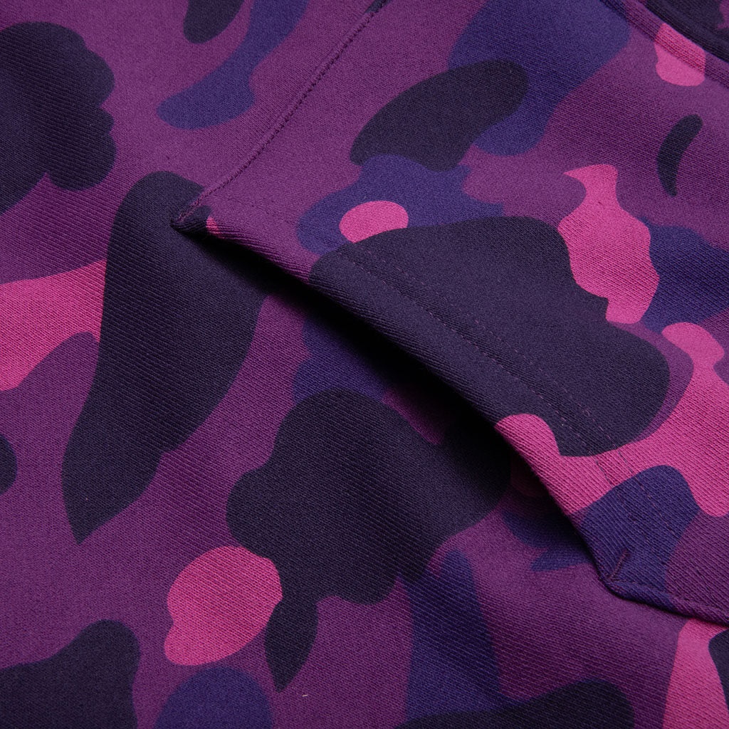 COLOR CAMO SHARK FULL ZIP HOODIE - PURPLE - 5