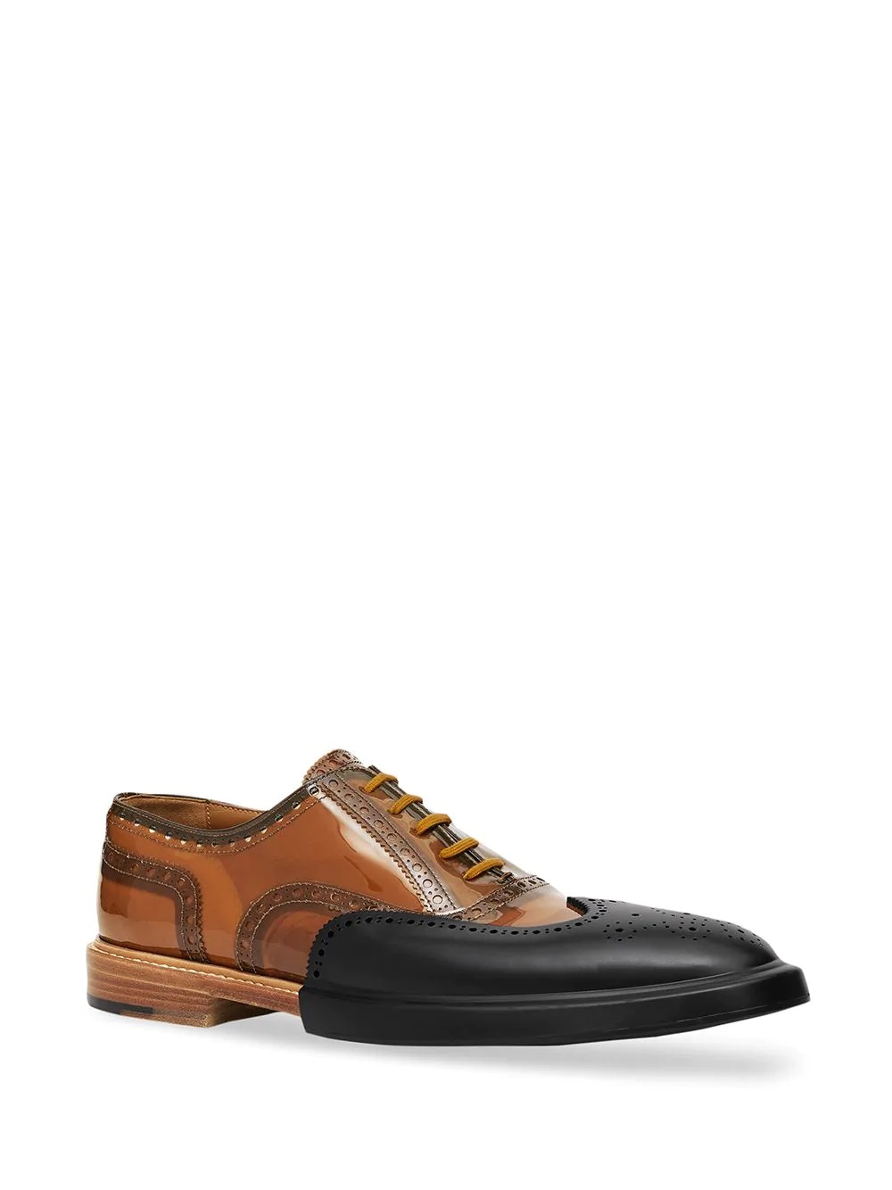 Toe Cap Detail Oxford Brogues - 2