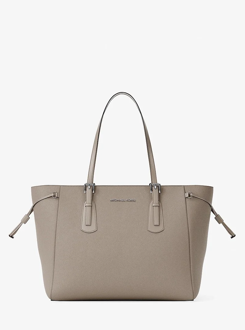 Voyager Large Saffiano Leather Tote Bag - 1