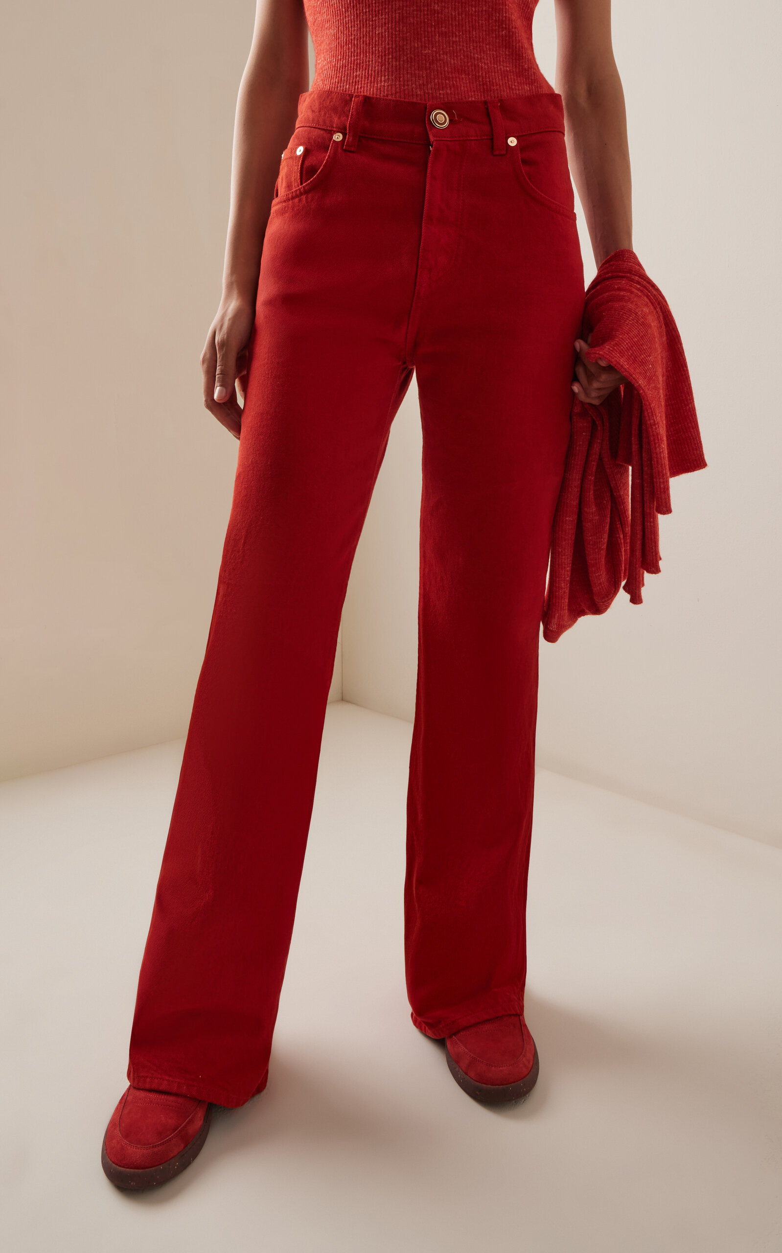 Willa Long Bootcut Jeans orange - 3