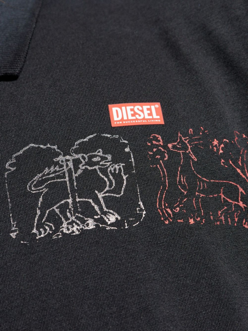 graphic-print polo shirt 5