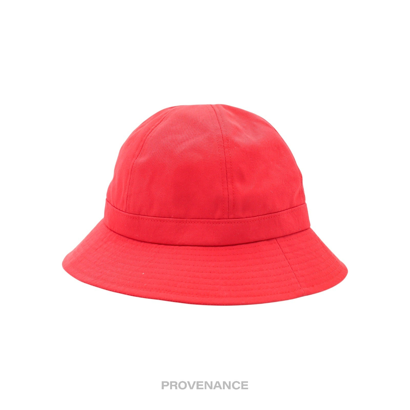 Balenciaga BB Logo Embroidered Bucket Hat - Red M - 2