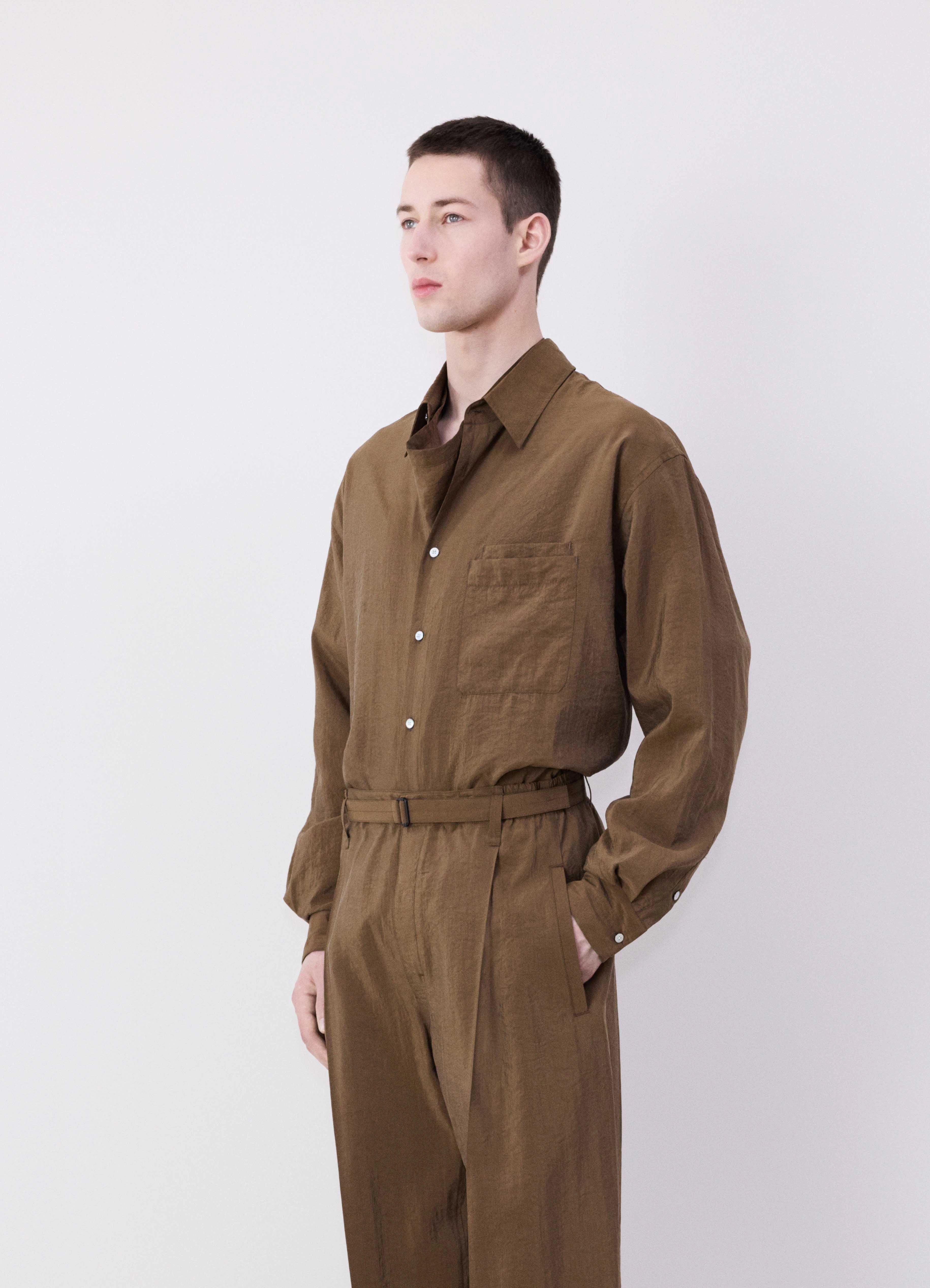 BELTED RELAXED PANTS - 4