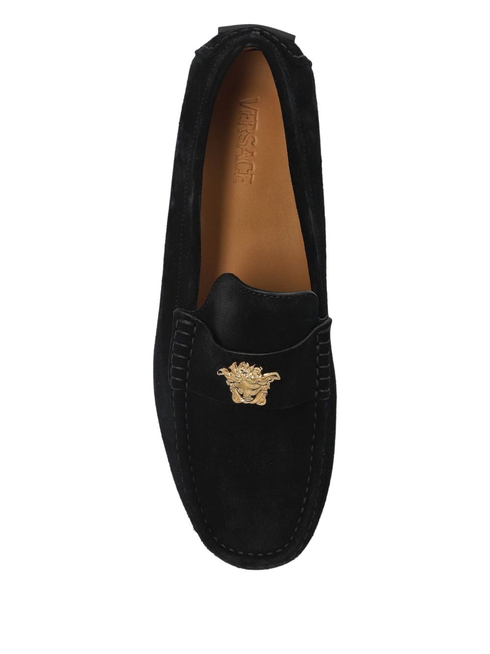 Medusa-plaque loafers - 4
