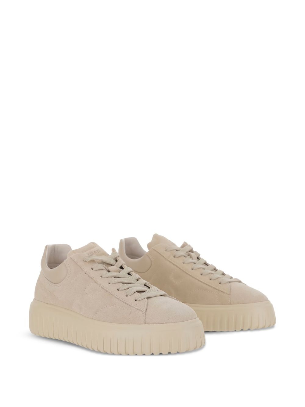 lace-up platform trainers - 2