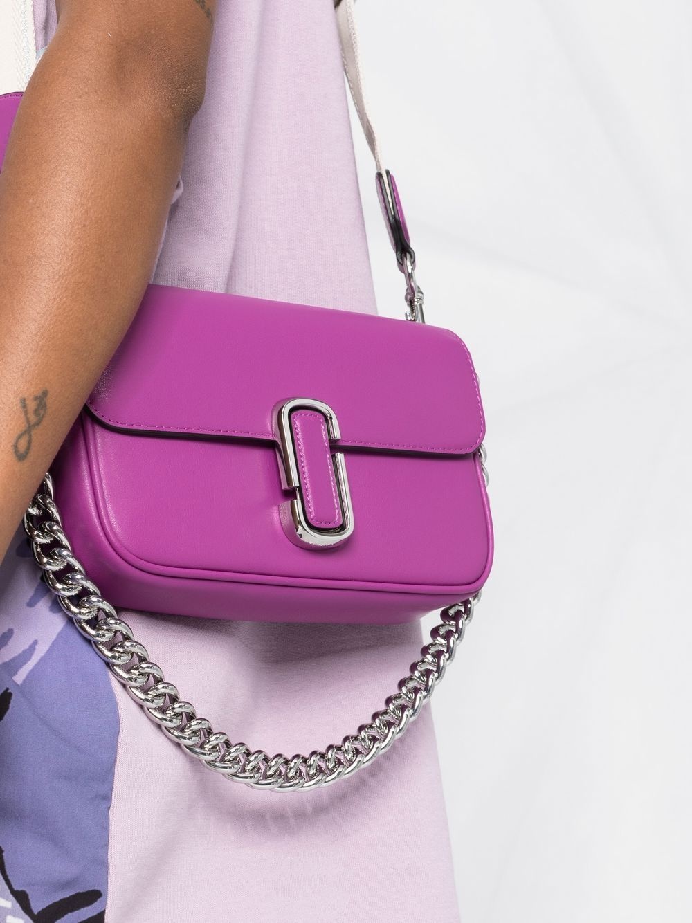 logo-plaque shoulder bag - 3