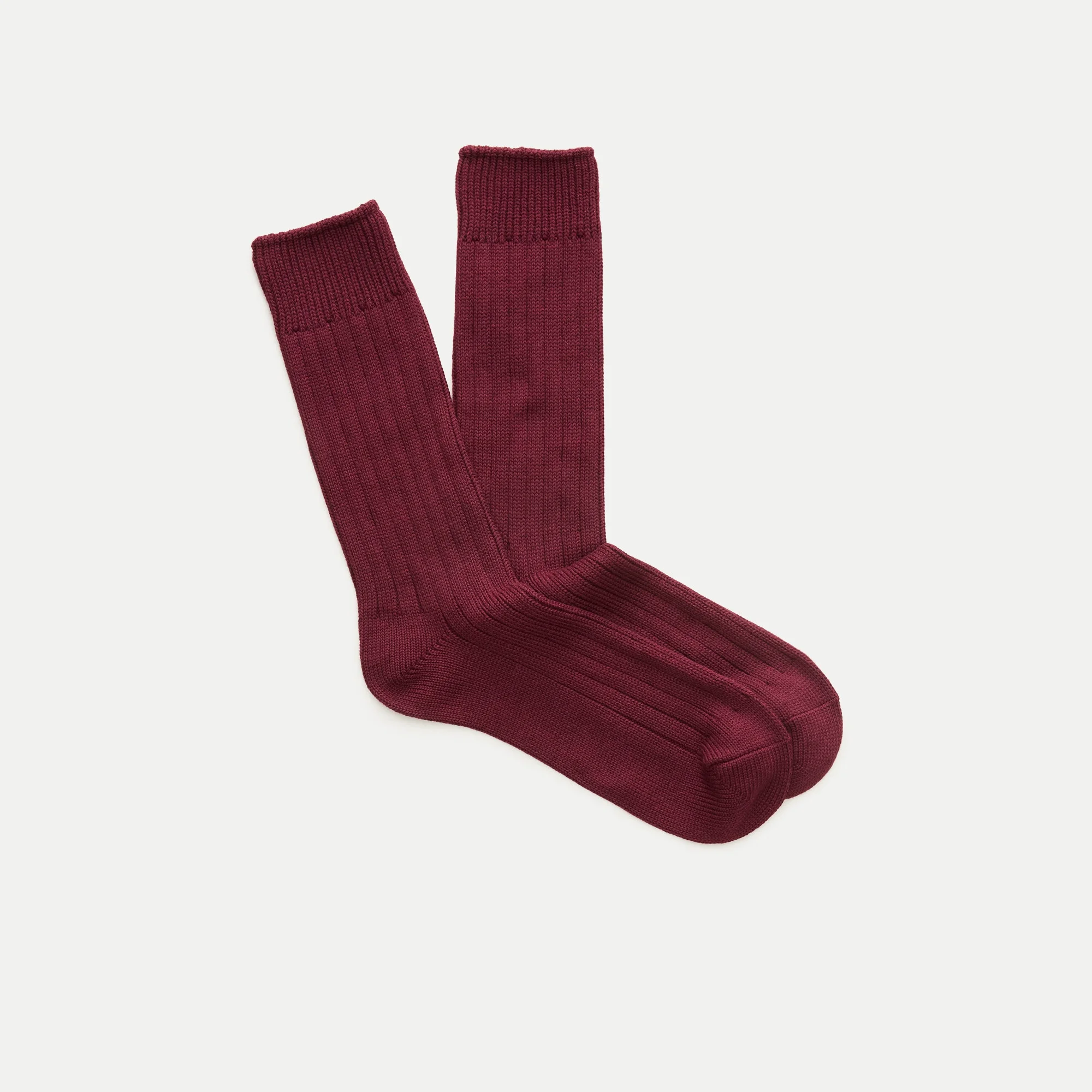 Ribbed cotton-blend socks - 1