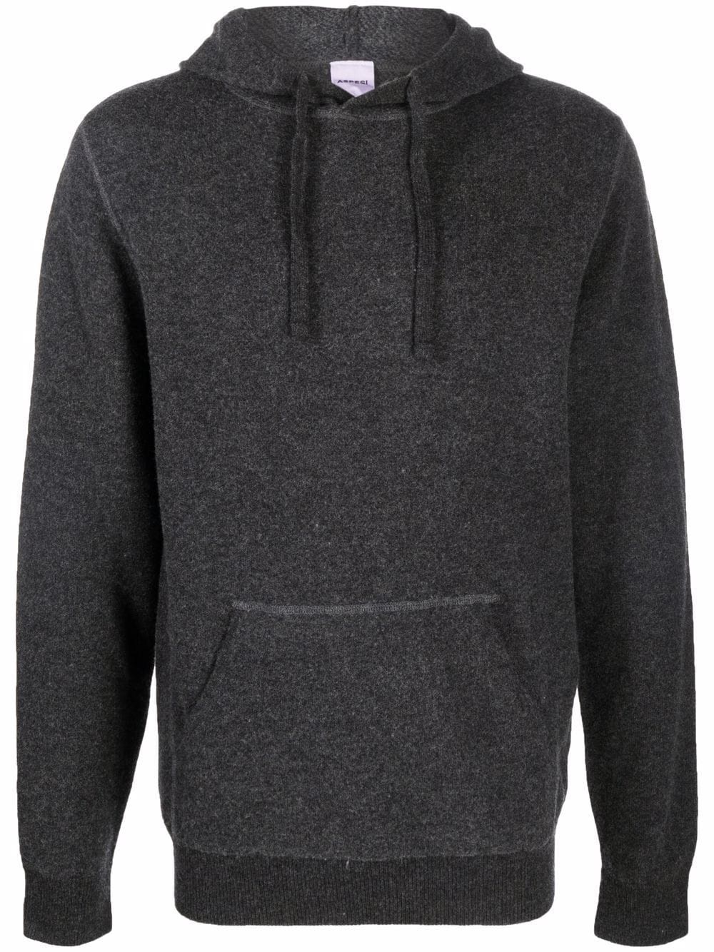 drawstring wool hoodie - 1