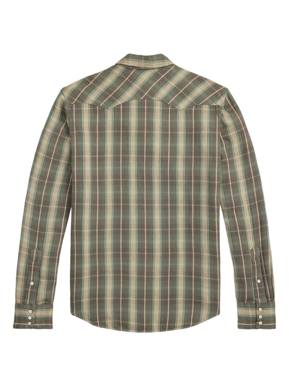 plaid-check cotton shirt - 2