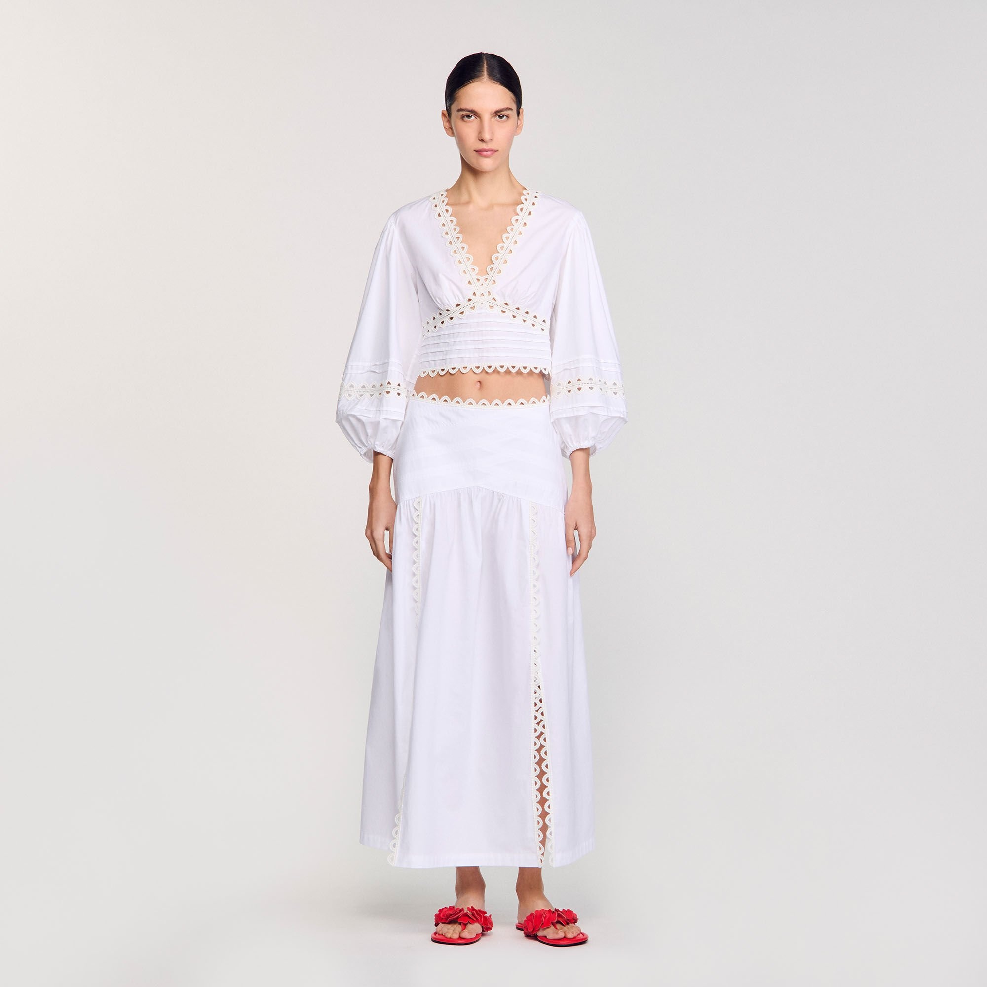 MAXI POPLIN SKIRT - 2