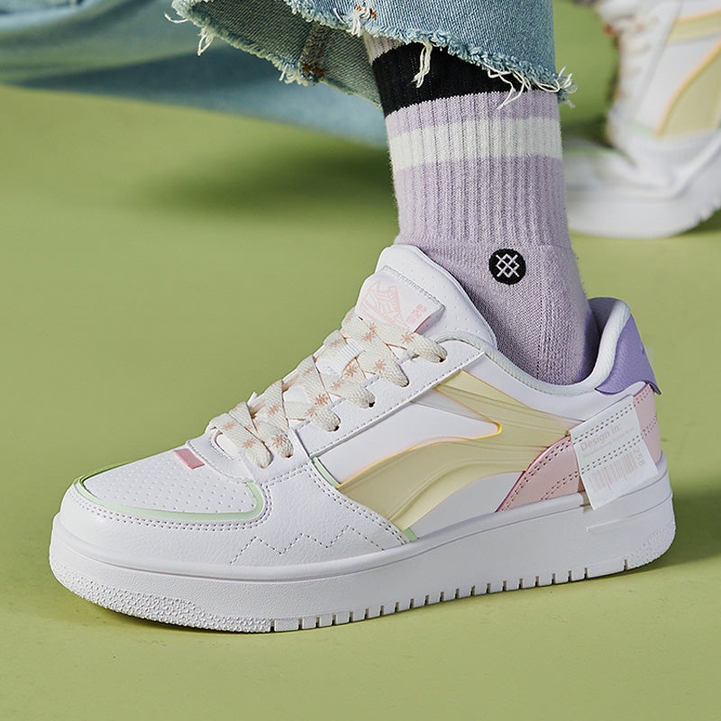 (WMNS) Li-Ning Sport Leisure 'White Yellow Pink' AGCQ378-7 - 7