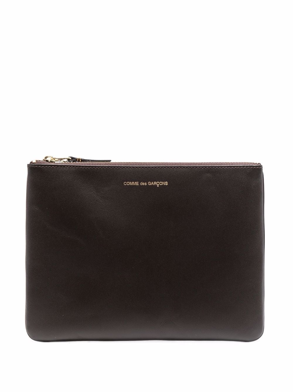 leather pouch clutch bag - 1
