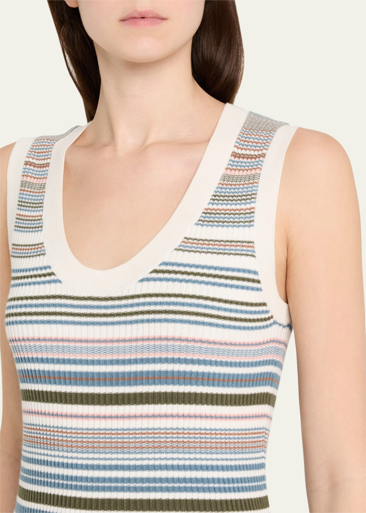 Ezinna Stripe Knit Tank Top - 5