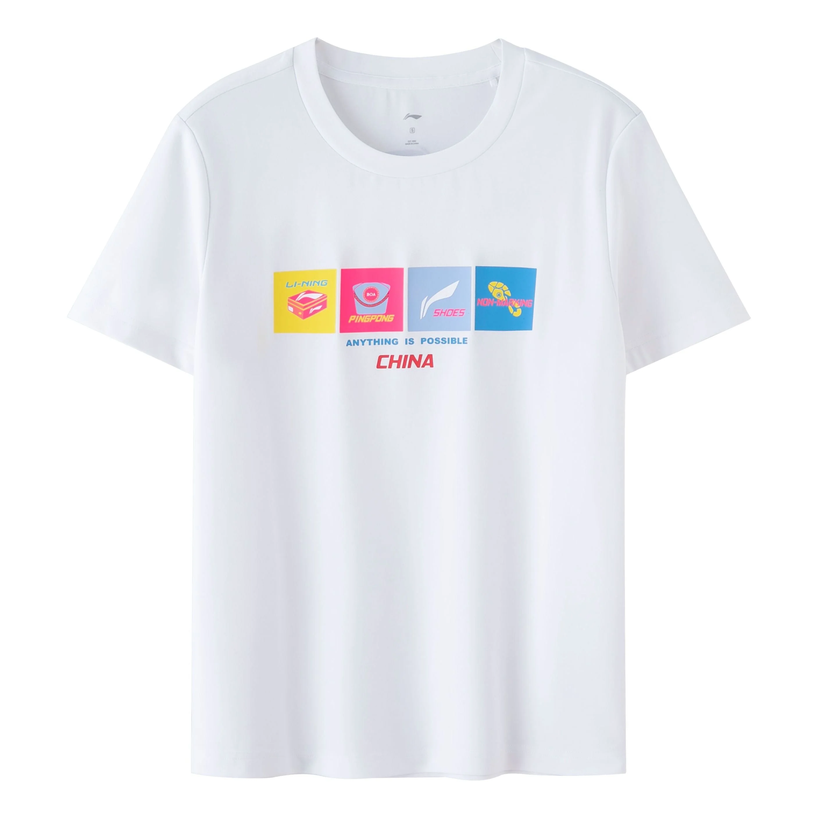 Li-Ning Table Tennis Graphic T-shirt 'White' ATST031-2 - 1