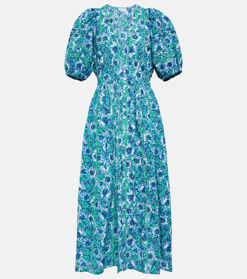 Reine floral cotton midi dress - 1