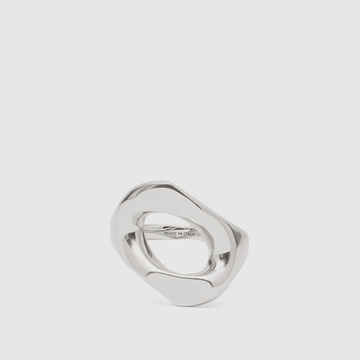 Palladium-plated Chain-link Ring - 1