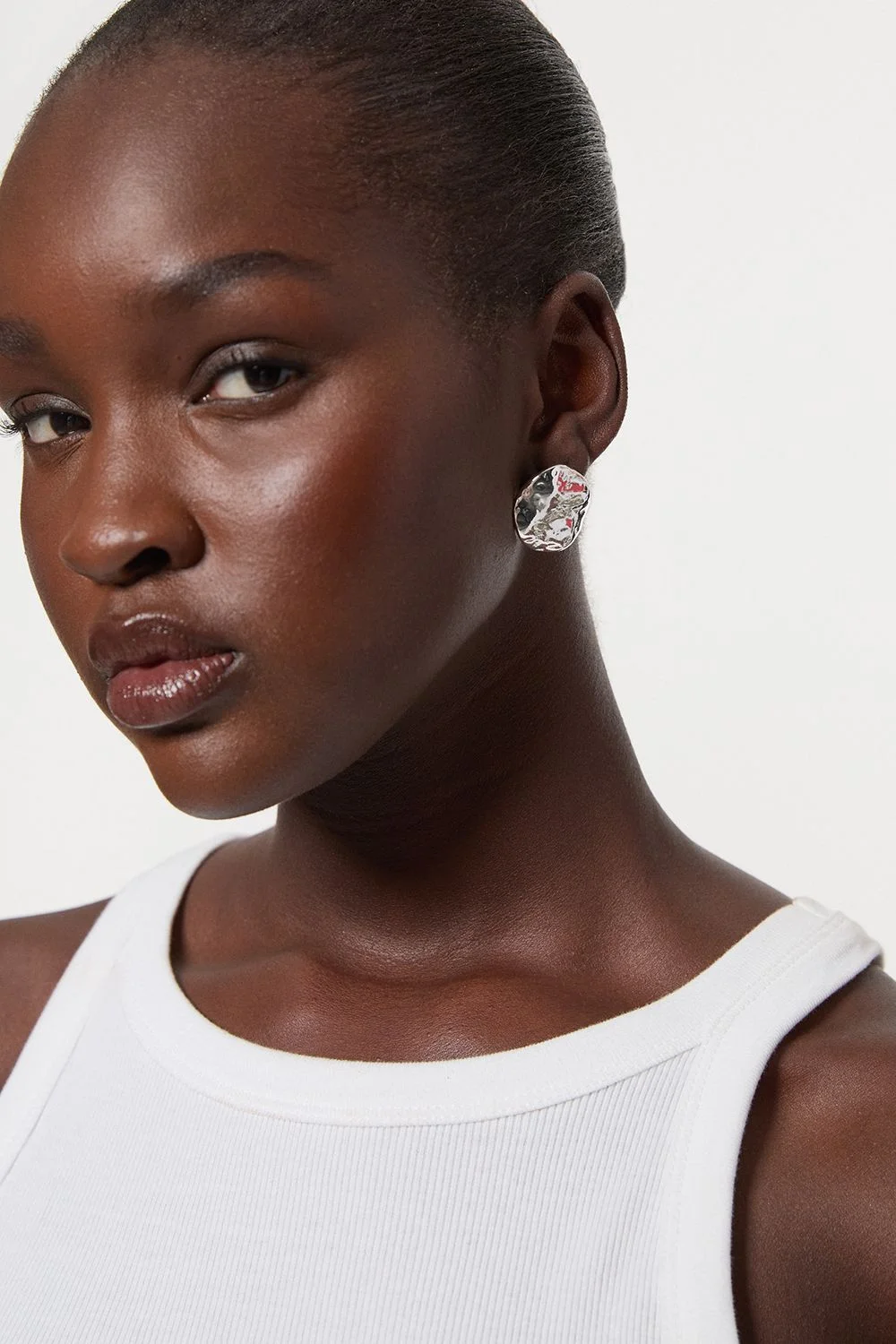 Large Stud Statement Earrings - 1