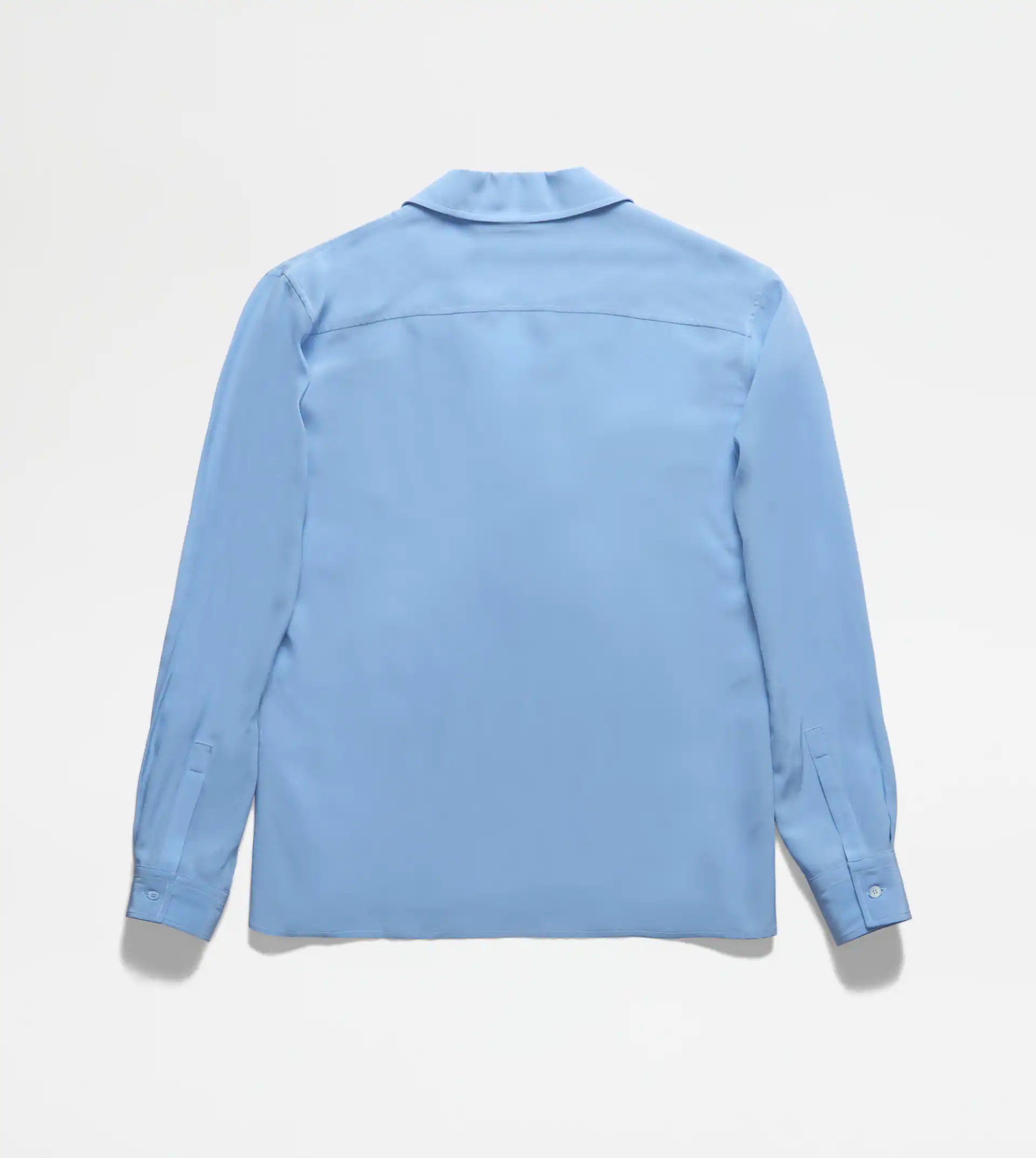 SHIRT IN SILK - LIGHT BLUE - 4
