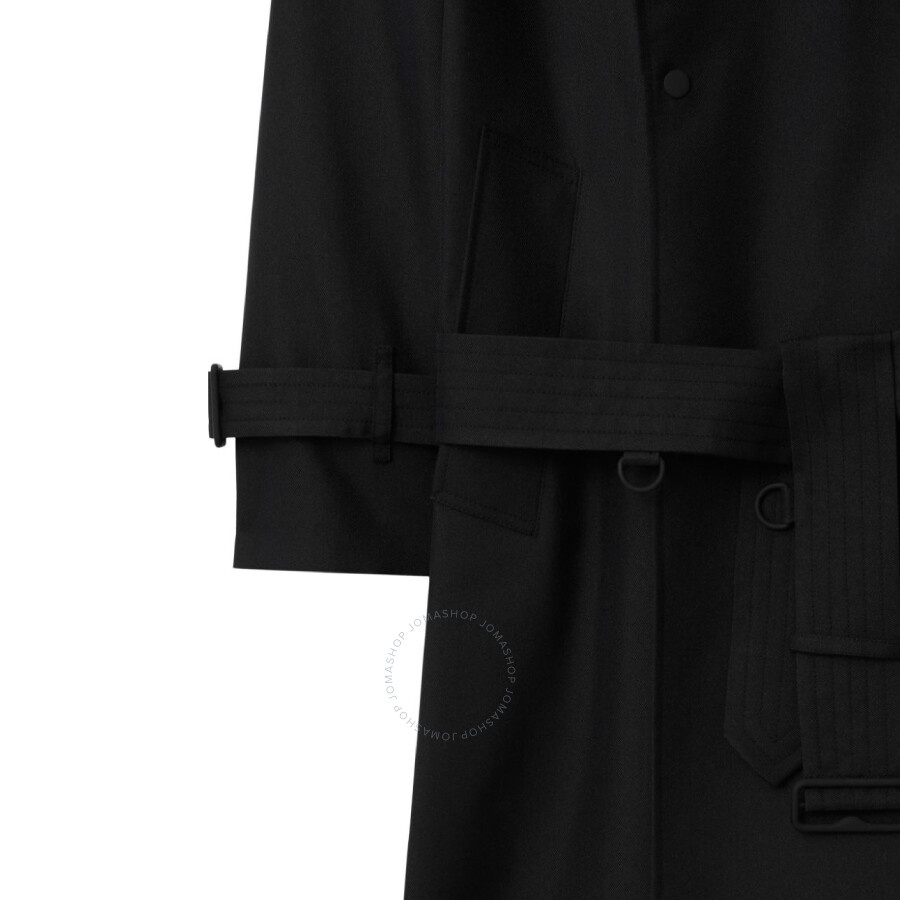 Burberry Double-Breasted Silk-Blend Trench Coat - 3
