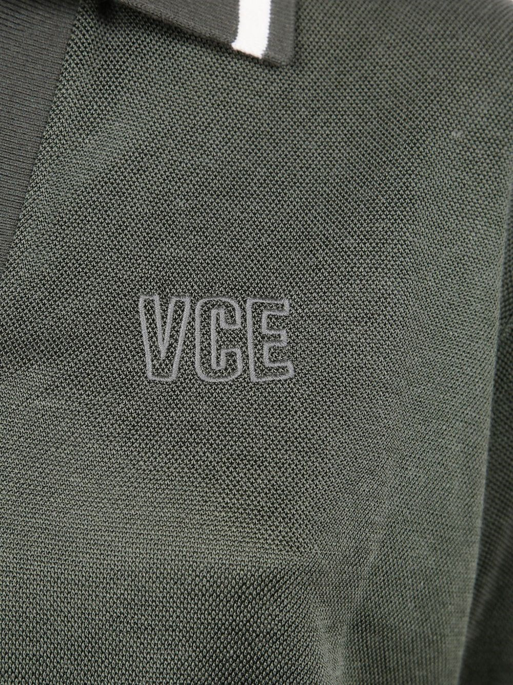 Cotton cropped polo shirt - 3