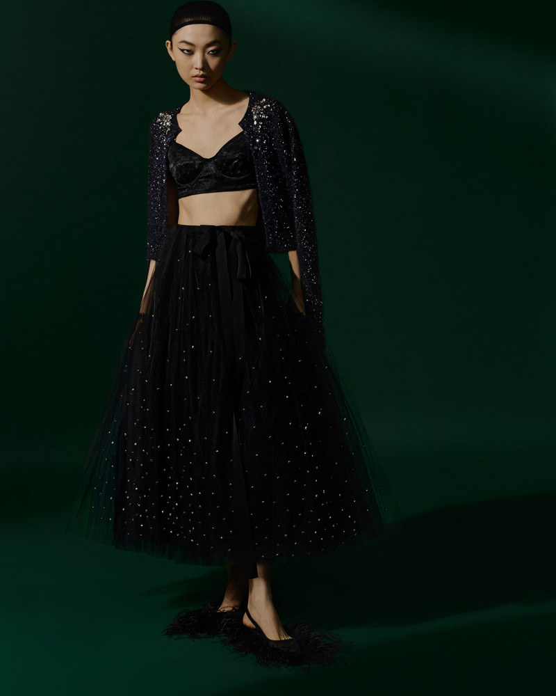 MIDI SKIRT WITH BOW 5