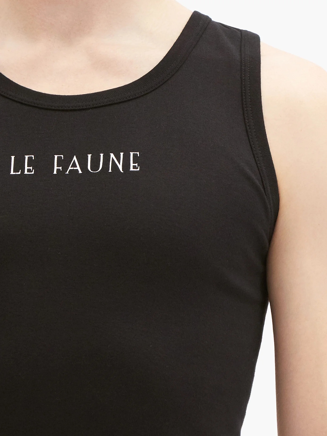 Le Faune-print cotton-jersey tank top - 3