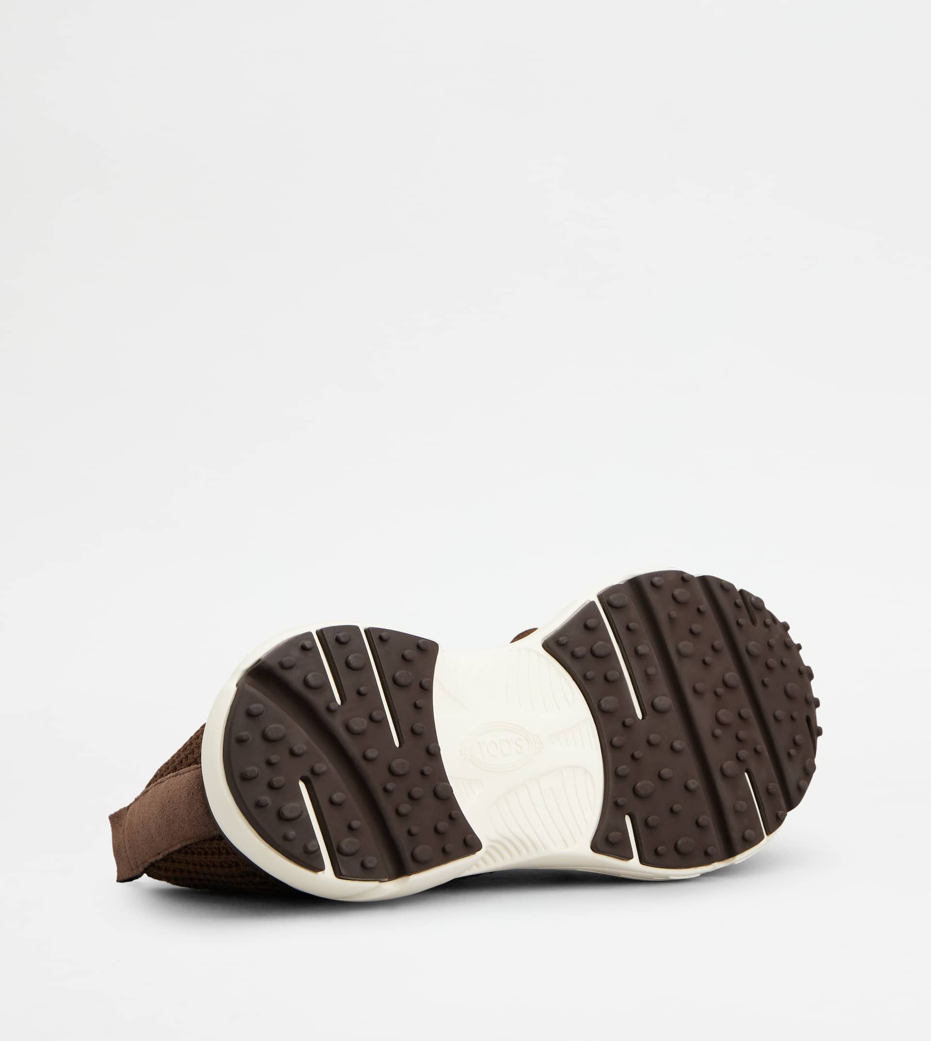 KATE SLIP-ON SNEAKERS IN FABRIC - BROWN - 4
