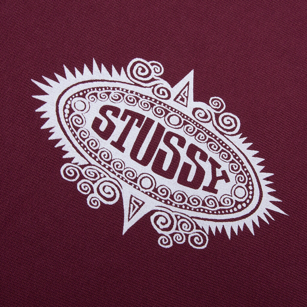 MANTRA ZIP HOODIE - BURGUNDY - 3