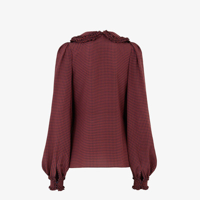 FENDI Check silk shirt outlook