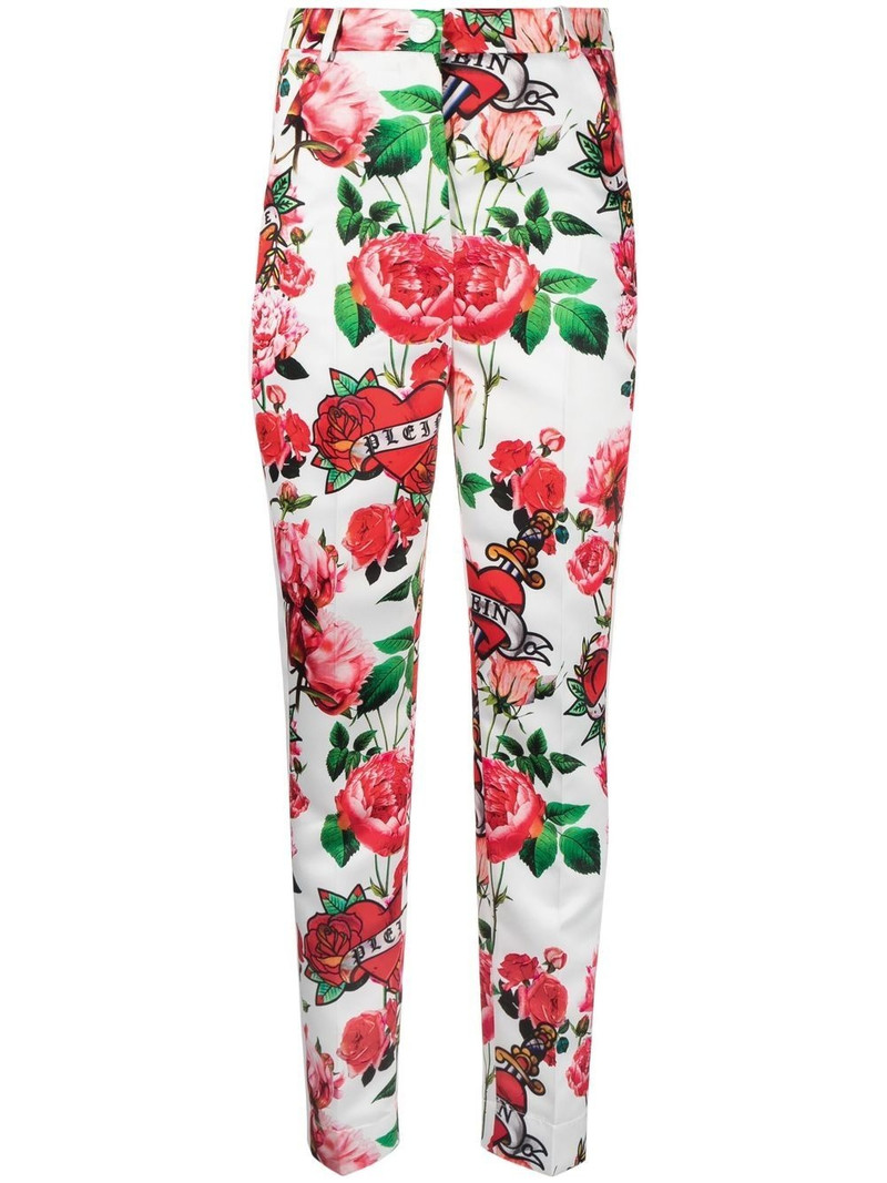floral-print trousers 1