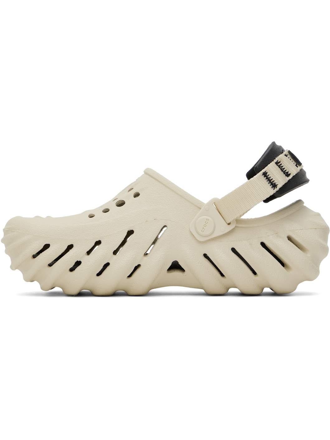 Beige & Black Echo Clogs - 3