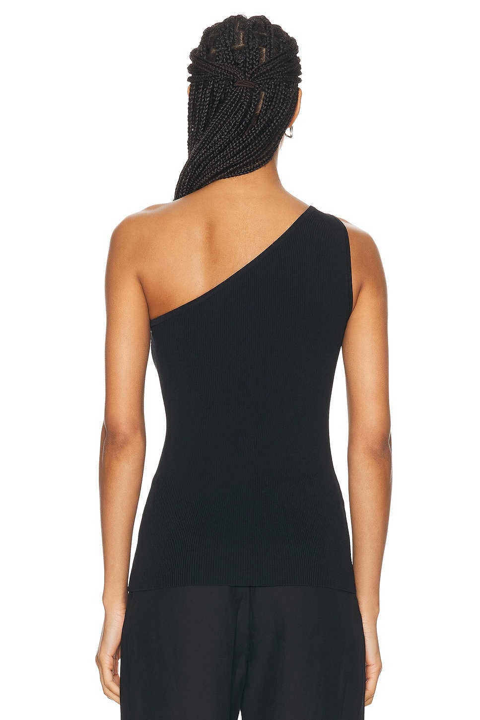 One Shoulder Ribbed Top - 3