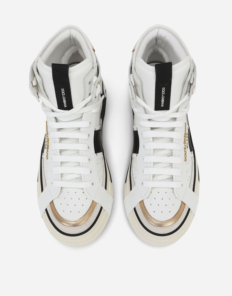 Calfskin 2.Zero custom high-top sneakers with contrasting details - 4